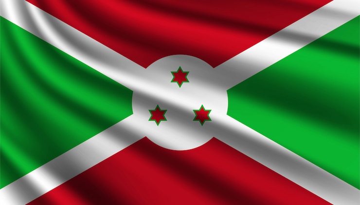Vector bandera de plantilla de fondo de burundi.