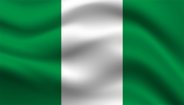 Bandera de plantilla de fondo de Nigeria.