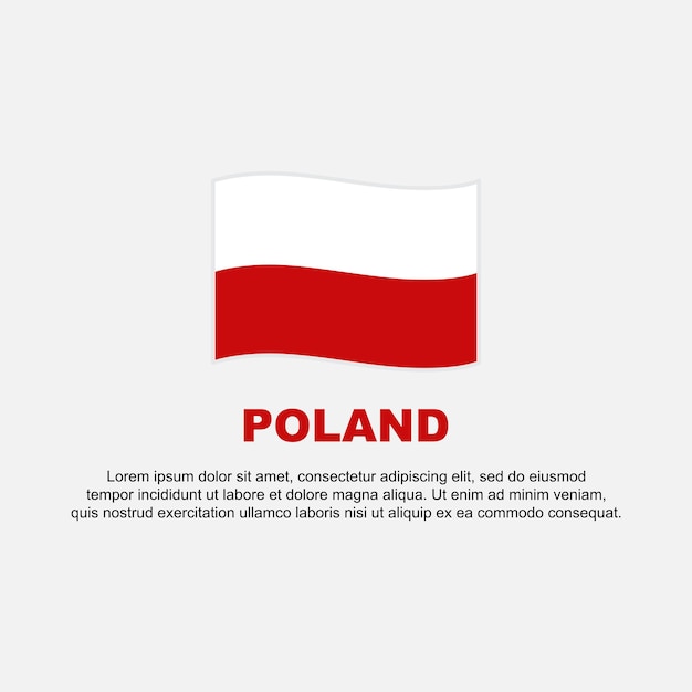 Bandera de Polonia Diseño de fondo plantilla Bandera del Día de la Independencia de Polonia Medios sociales Poste de Polonia Fondo