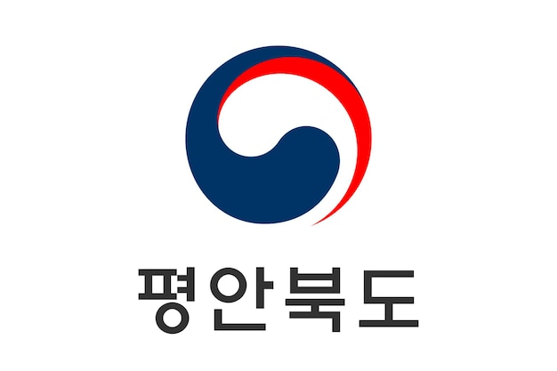 Bandera de la provincia de Pyonganpukto en la República de Corea