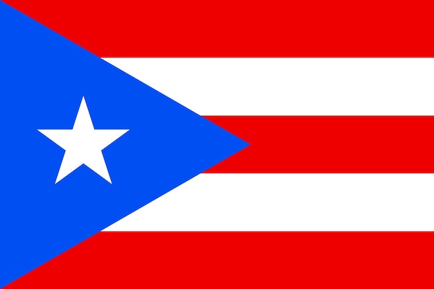 Bandera de puerto rico ilustración vectorial