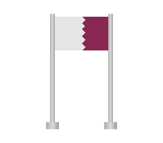 La bandera de Qatar