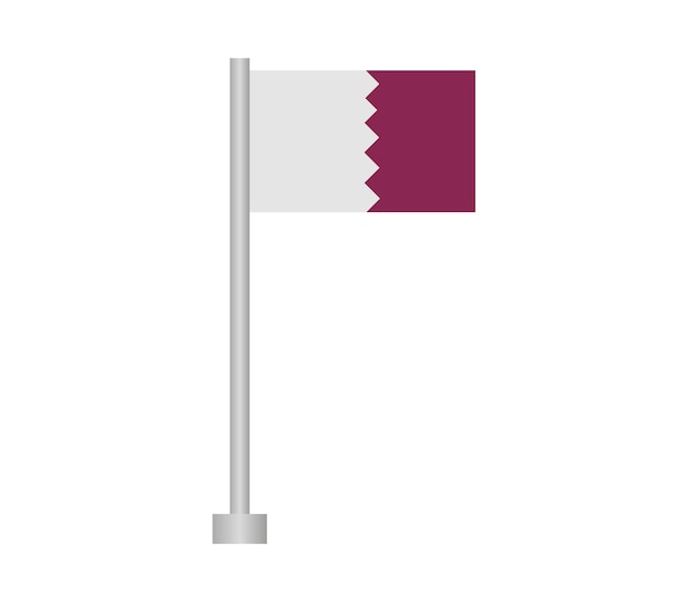 La bandera de Qatar
