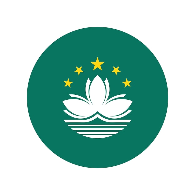 Bandera redonda de Macao