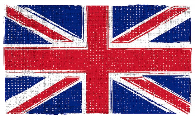 Bandera de Reino Unido grunge