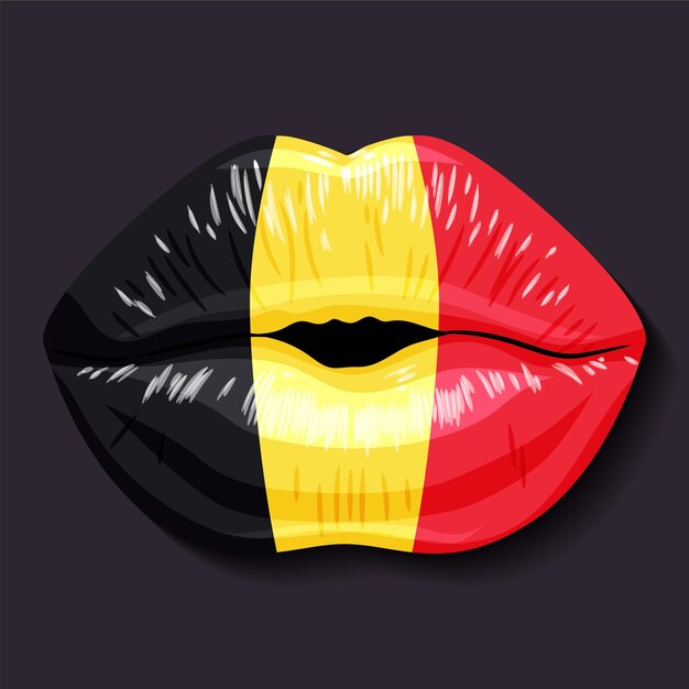 Bandera de la República de Bélgica