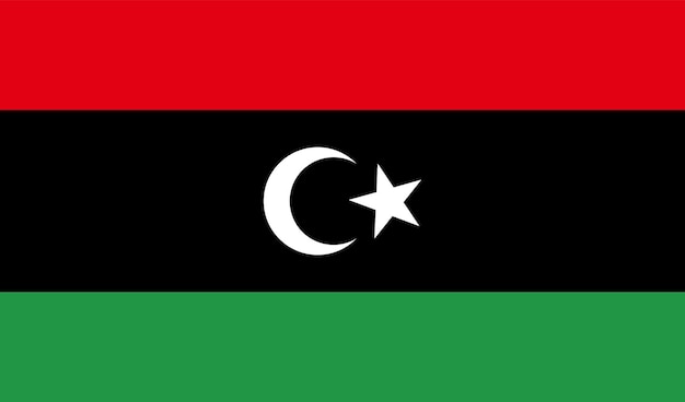 Bandera de la República de Libia