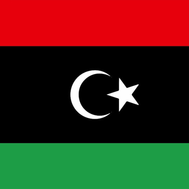 Bandera de la República de Libia