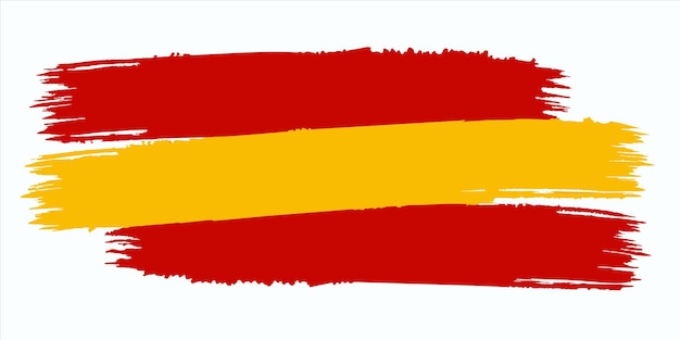 Vector una bandera roja, amarilla y roja con un borde rojo y amarillo