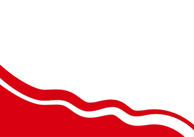una bandera roja y blanca con un fondo blanco