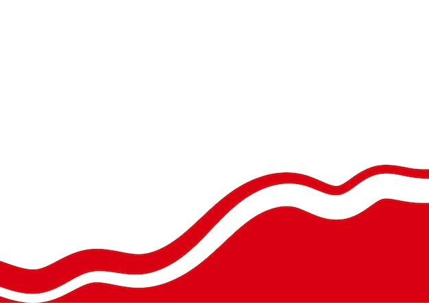 una bandera roja y blanca con un fondo blanco