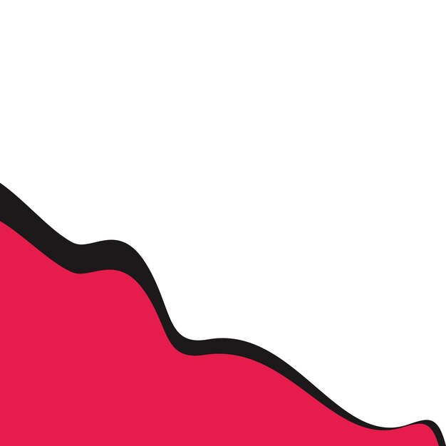 una bandera roja con líneas blancas y negras y un borde negro