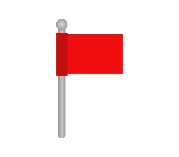 Vector bandera roja