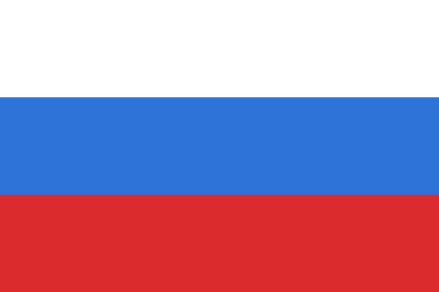 Vector bandera de rusia