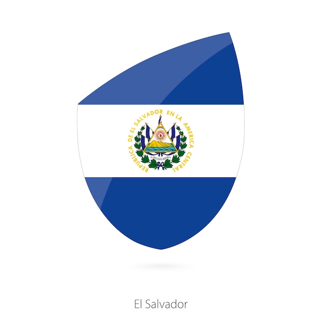 Bandera de El Salvador al estilo del ícono del Rugby