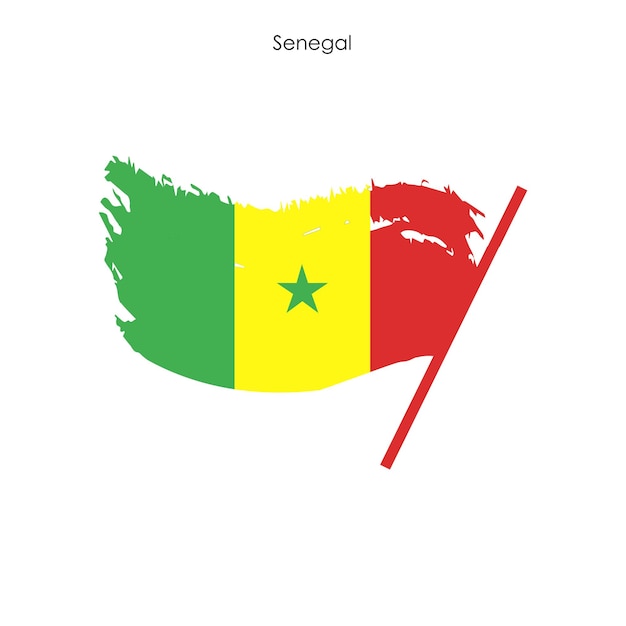 bandera de senegal Foto Gratis