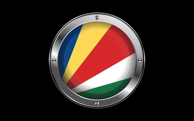 Bandera de Seychelles en Vector 3D