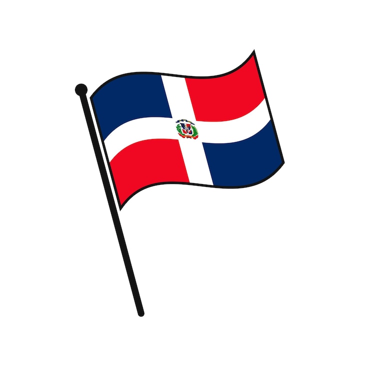 Vector bandera simple aislado