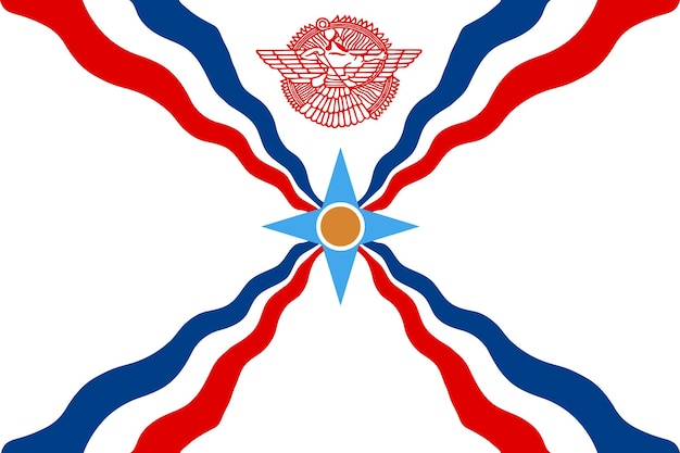 Bandera simple de Asiria