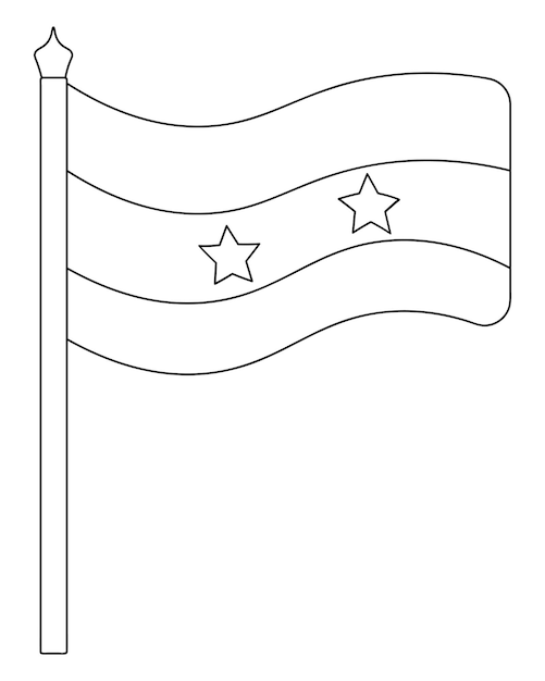 Bandera de siria sketch el tricolor está adornado con dos estrellas república árabe siria