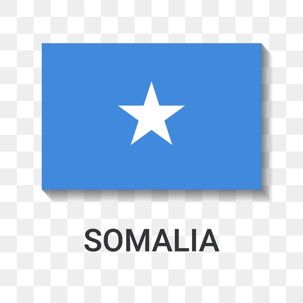 Bandera, de, somalia, icono, vector, ilustración, aislado