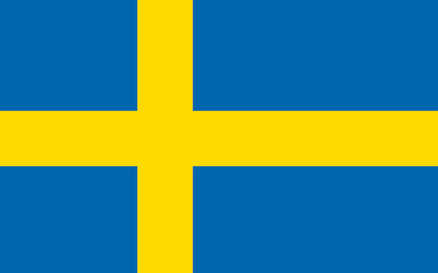 Bandera de Suecia Bandera realista del Reino de Suecia con textura de tela que fluye de la bandera de Suecia
