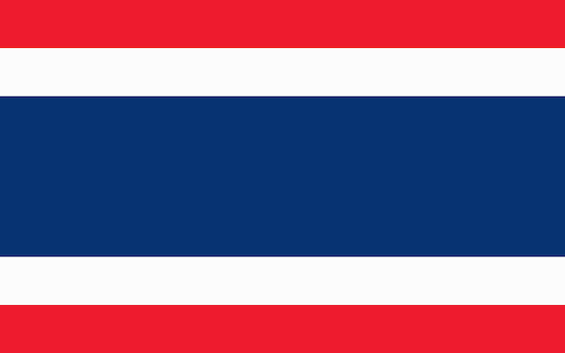 Vector la bandera de tailandia