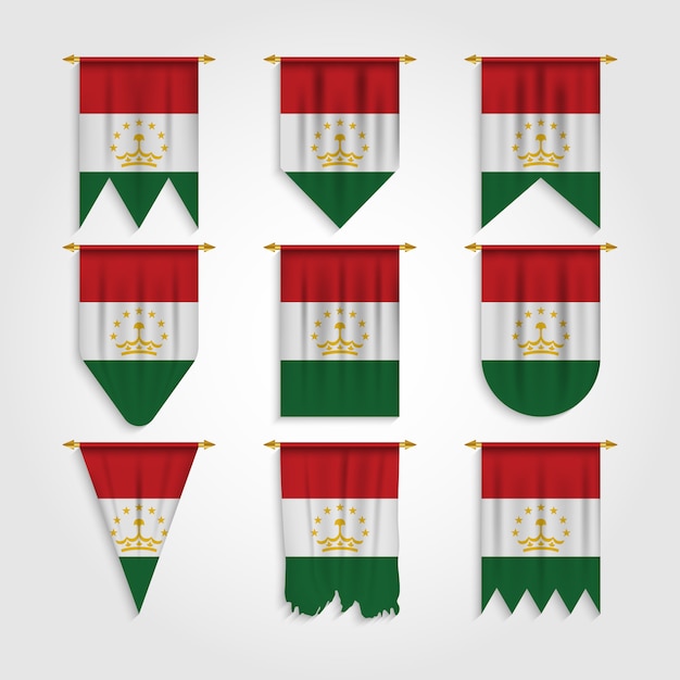 Bandera de Tayikistán en diferentes formas, Bandera de Tayikistán en varias formas
