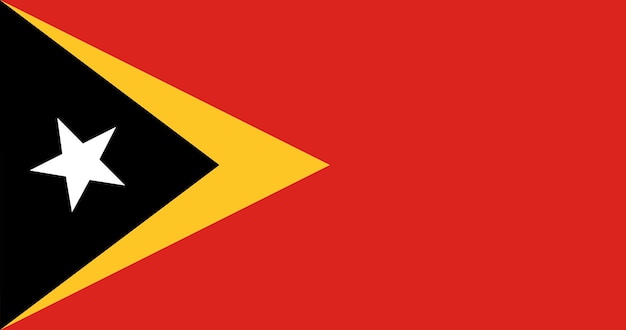 Bandera de Timor Leste en vector