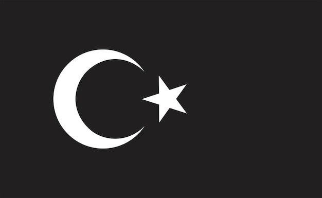 bandera de Turquía oscura una nación europea