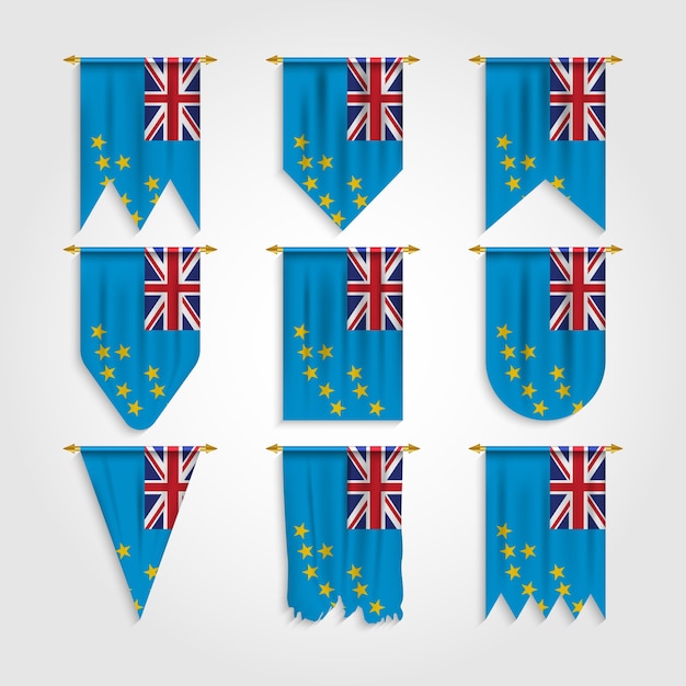 Bandera de Tuvalu en diferentes formas, Bandera de Tuvalu en varias formas