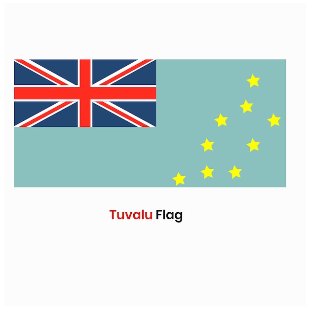 La bandera de Tuvalu