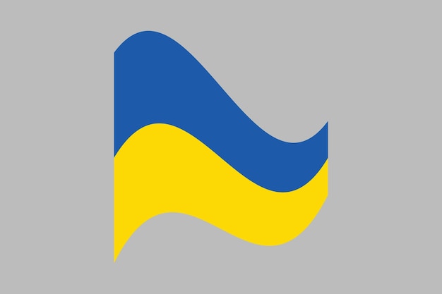 Bandera de ucrania bandeira de ucrania vector de la bandera de ucrania símbolo de la bandera ucraniana el color del original