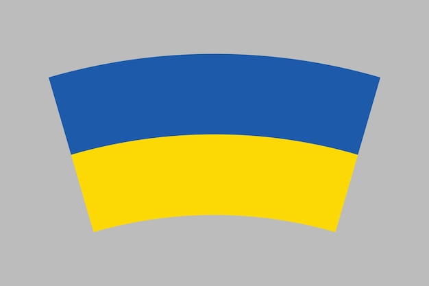 Bandera de Ucrania Bandeira de Ucrania Vector de la bandera de Ucrania Símbolo de la bandera ucraniana El color del original