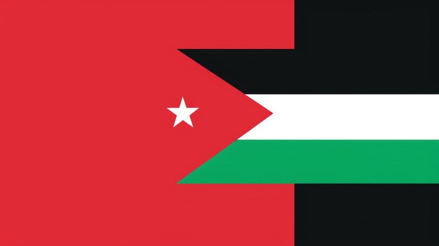 Bandera del vector de Palestina