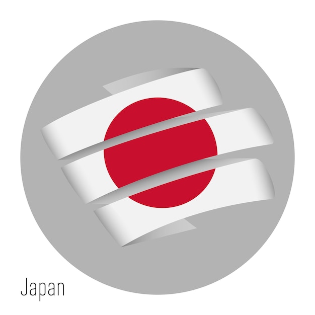 bandera vectorial de Japón