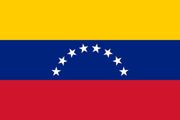 Vector bandera de venezuela ilustración vectorial