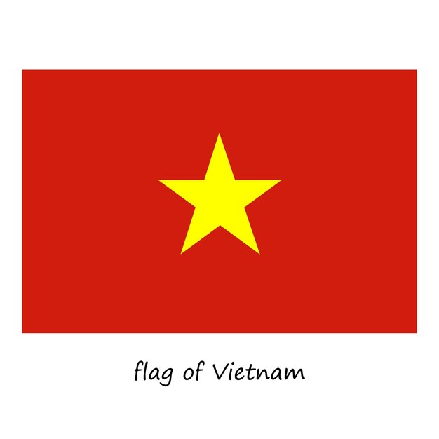 Vector la bandera de vietnam