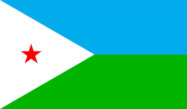 Vector bandera de yibuti