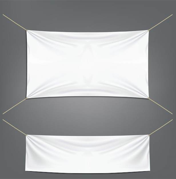 Banderas blancas con ligas