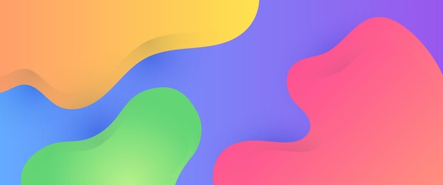 Banderas creativas abstractas vectoriales coloridas y coloridas en un estilo minimalista y sencillo de moda