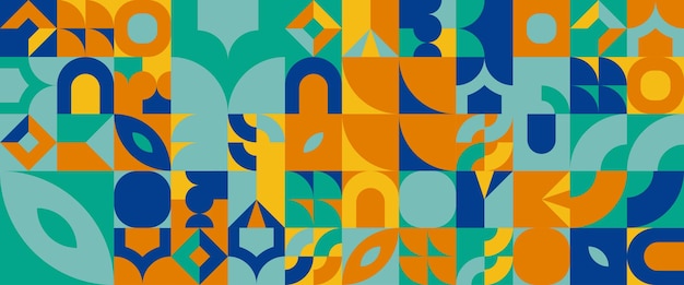 Banderas de diseño plano vectorial geométrico de colores para el fondo de la bandera, la portada del cartel, el papel tapiz de la presentación, el certificado de fondo