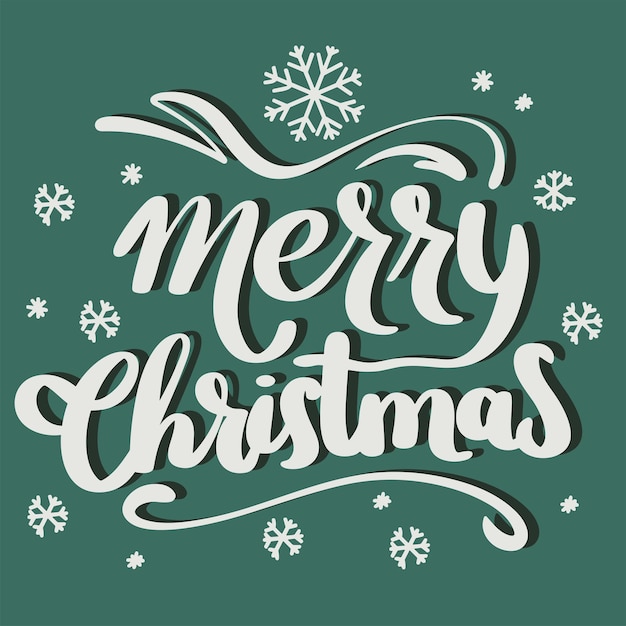 Banderas de Feliz Navidad Banderas cuadradas escritas a mano Letras de caligrafía de Feliz Navidad Dibujadas a mano