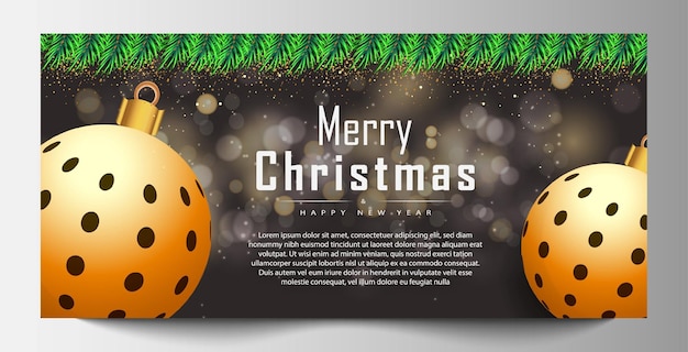 Banderas de fondo blanco de Feliz Navidad con elementos de decoración dorados realistas vectoriales