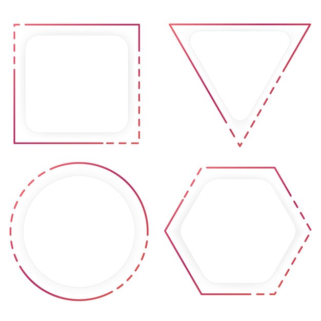 Banderas de fondo mínimas abstractas forman ilustraciones vectoriales de estilo moderno