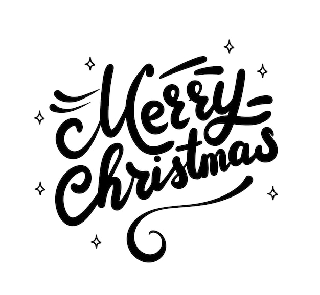 Banderas con letras de Feliz Navidad Banderas cuadradas de Feliz navidad Escritura a mano caligrafía vacaciones