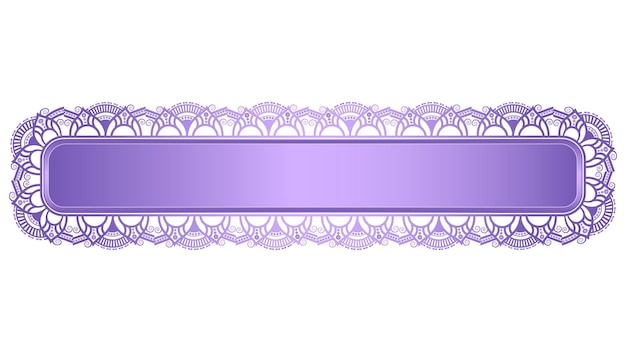 Banderas de mandala de encaje púrpura