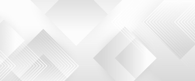 Banderas modernas de forma geométrica abstractas vectoriales blancas para banderas de sitios web, folletos, carteles, folletos y portadas