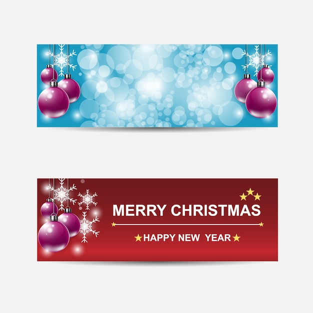 Banderas de la Navidad fijados