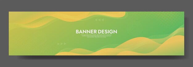 Banderas de ondas de gradiente llamativas para promociones